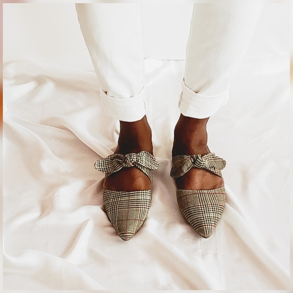 Tan Plaid Mule - Picture 5 of 5